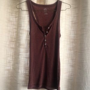 Aerie, Maroon Racerback Tank, Size S